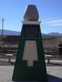 Monument at entrance to town