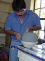 Jorge Quintana builds a pot