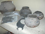Old vessels found in Mata Ortiz excavations